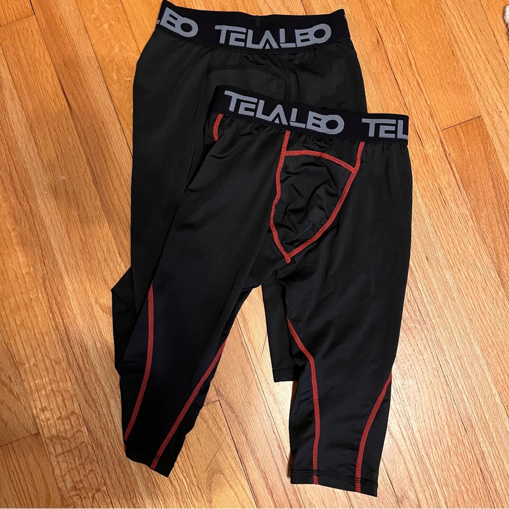 Boys Taleleo XS Black Compression Leggings, 2pairs, NWOT